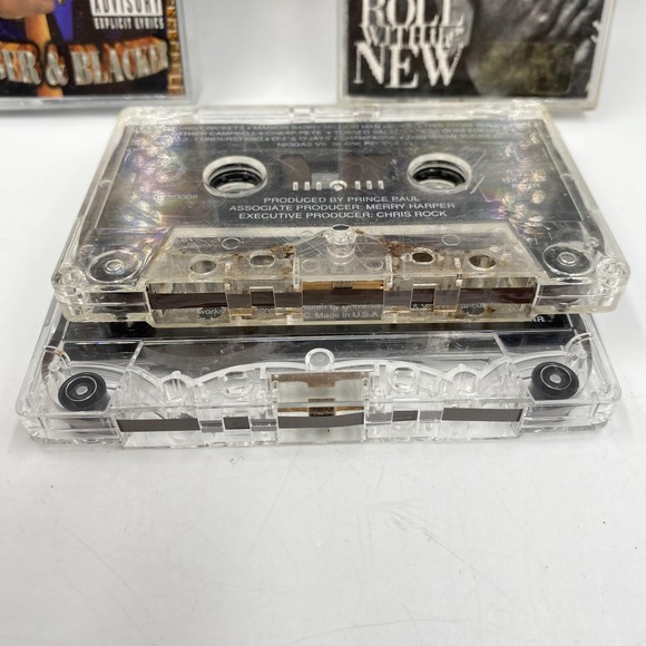 Chris Rock Cassette Tapes Roll With the New & Bigger & Blacker Comedy 90s 1999 - Picture 6 of 7